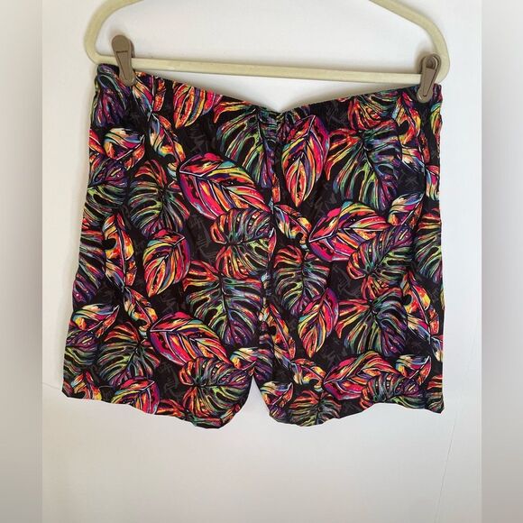 Broken Threads Surf, Tropical Swim Trunks, Sz L black NEW - Picture 7 of 7